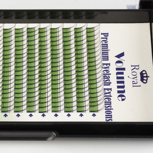 Extensii de gene Premium ROYAL Volume 3D, Individuale, Curbură D, Grosime 0.10 mm, Lungime 7-15 mm, 16 rânduri