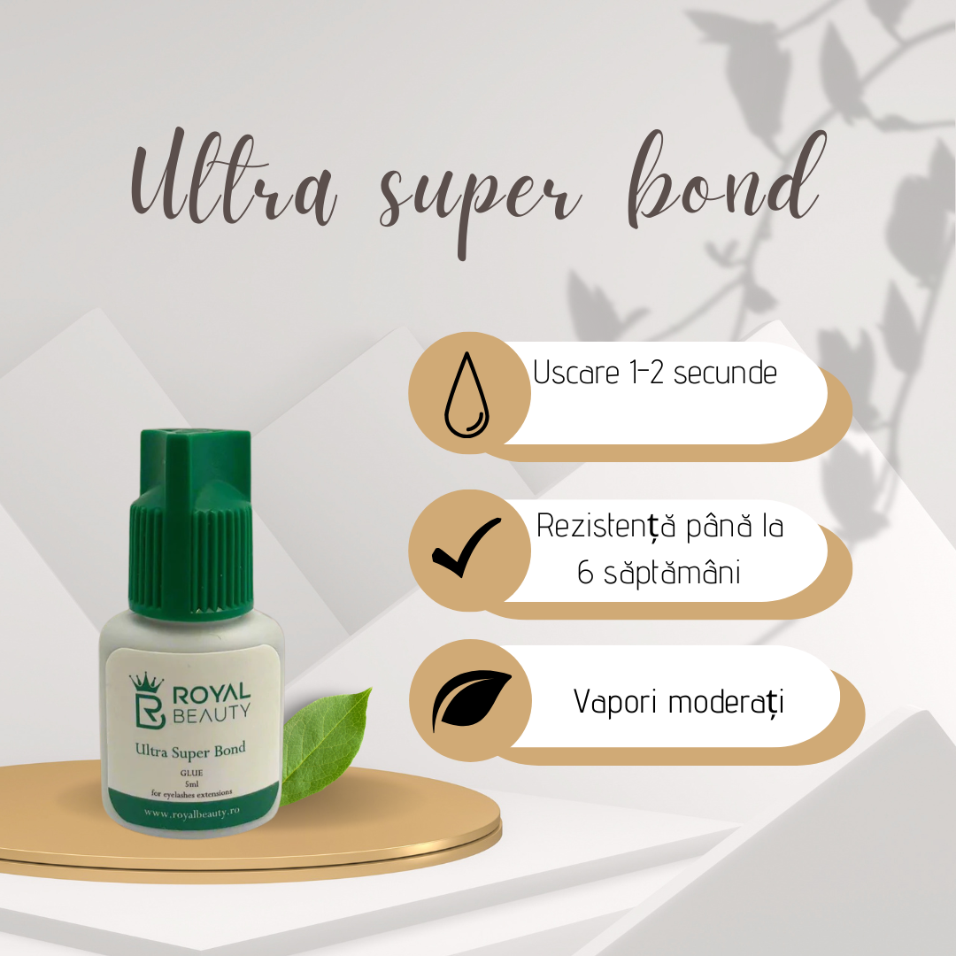 Adeziv Premium ROYAL 5 ml, Ultra Super Bond (black), rezistență 6 saptămâni, uscare 1-2 secunde la