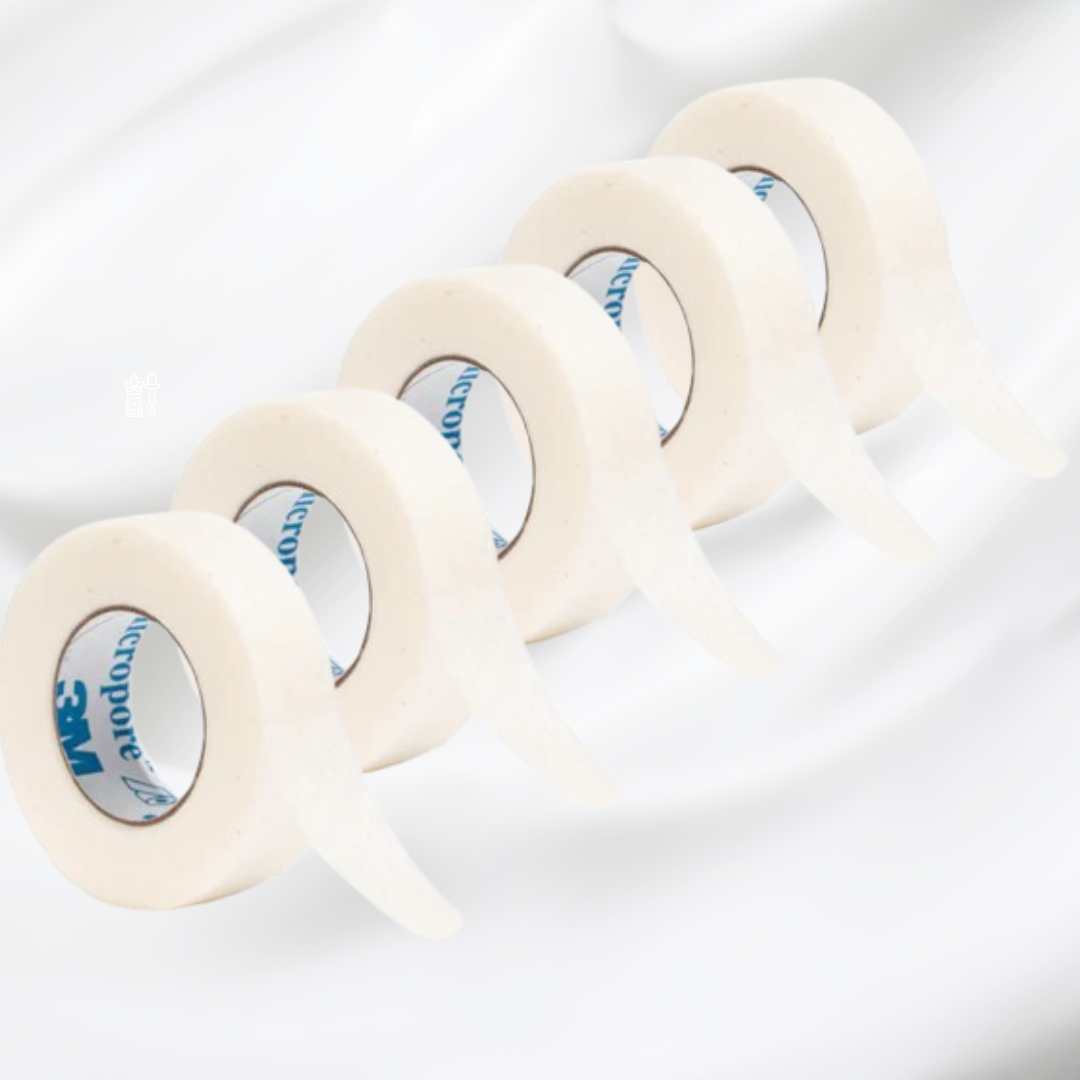 5 x Bandă adezivă 3M Micropore – Hipoalergenică, Ideală pentru Izolarea Genelor