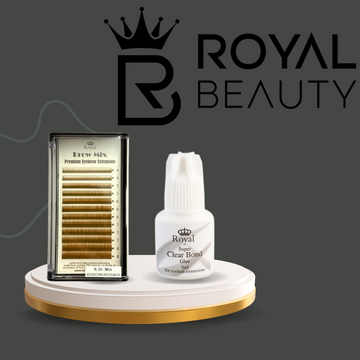 Pachet Premium Royal – Extensii Sprâncene + Adeziv Clear