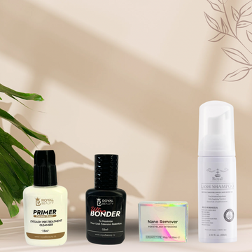 Kit complet soluții pentru extensii de gene – by Royal Beauty