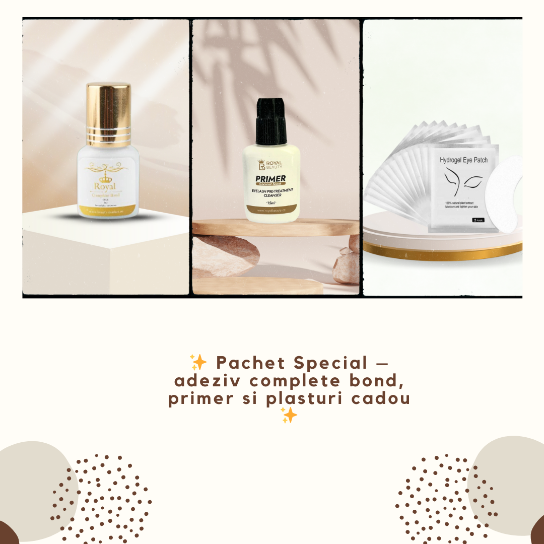 🌸 Pachet Profesional – Adeziv Complete Bond + Primer + Plasturi Cadou