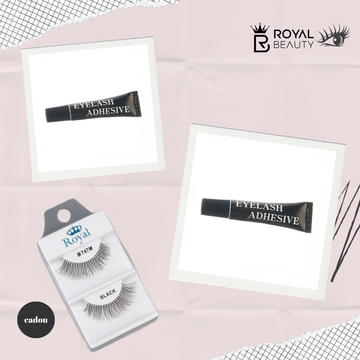 Set 2 x Adeziv ROYAL 1ml, pentru GENE tip bandă sau smocuri, timp uscare foarte scurt, cadou gene banda