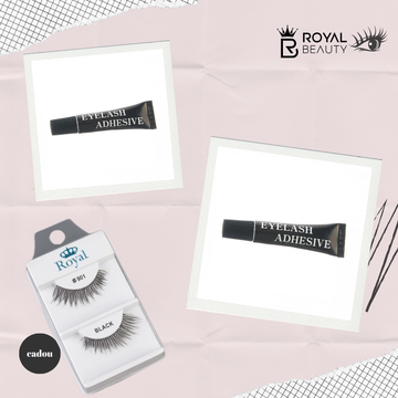 Set 2 x Adeziv ROYAL 1ml, pentru GENE tip bandă sau smocuri, timp uscare foarte scurt, Cadou gene banda