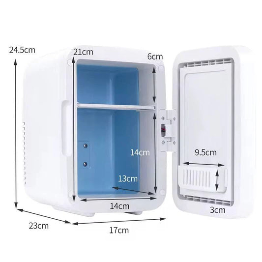 Mini frigider portabil cu utilizare dublă pentru mașină și locuință