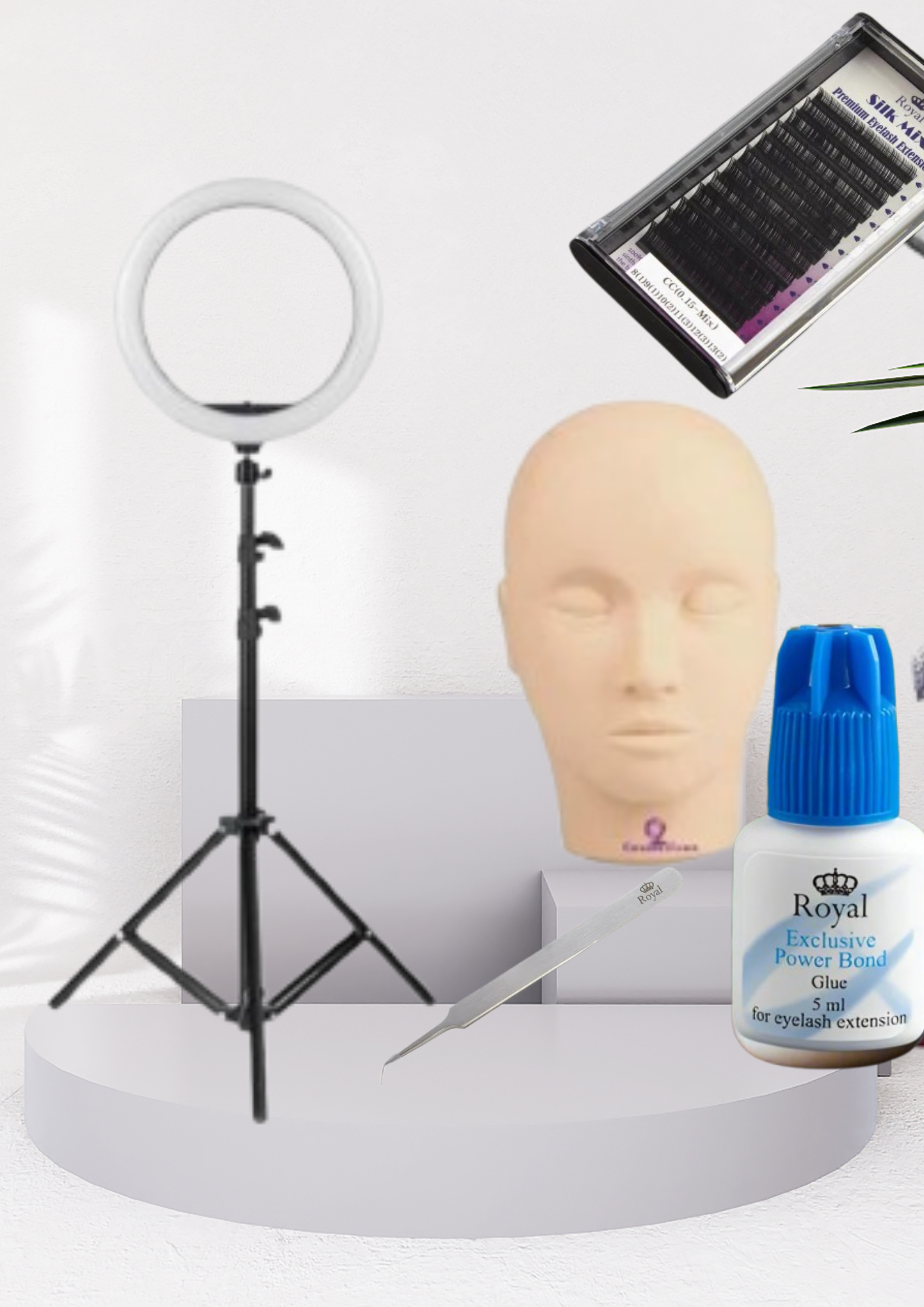 Kit Gene False pentru Începători cu Ring Light – Tot ce ai nevoie pentru a începe!