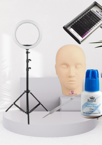 Kit Gene False pentru Începători cu Ring Light – Tot ce ai nevoie pentru a începe!