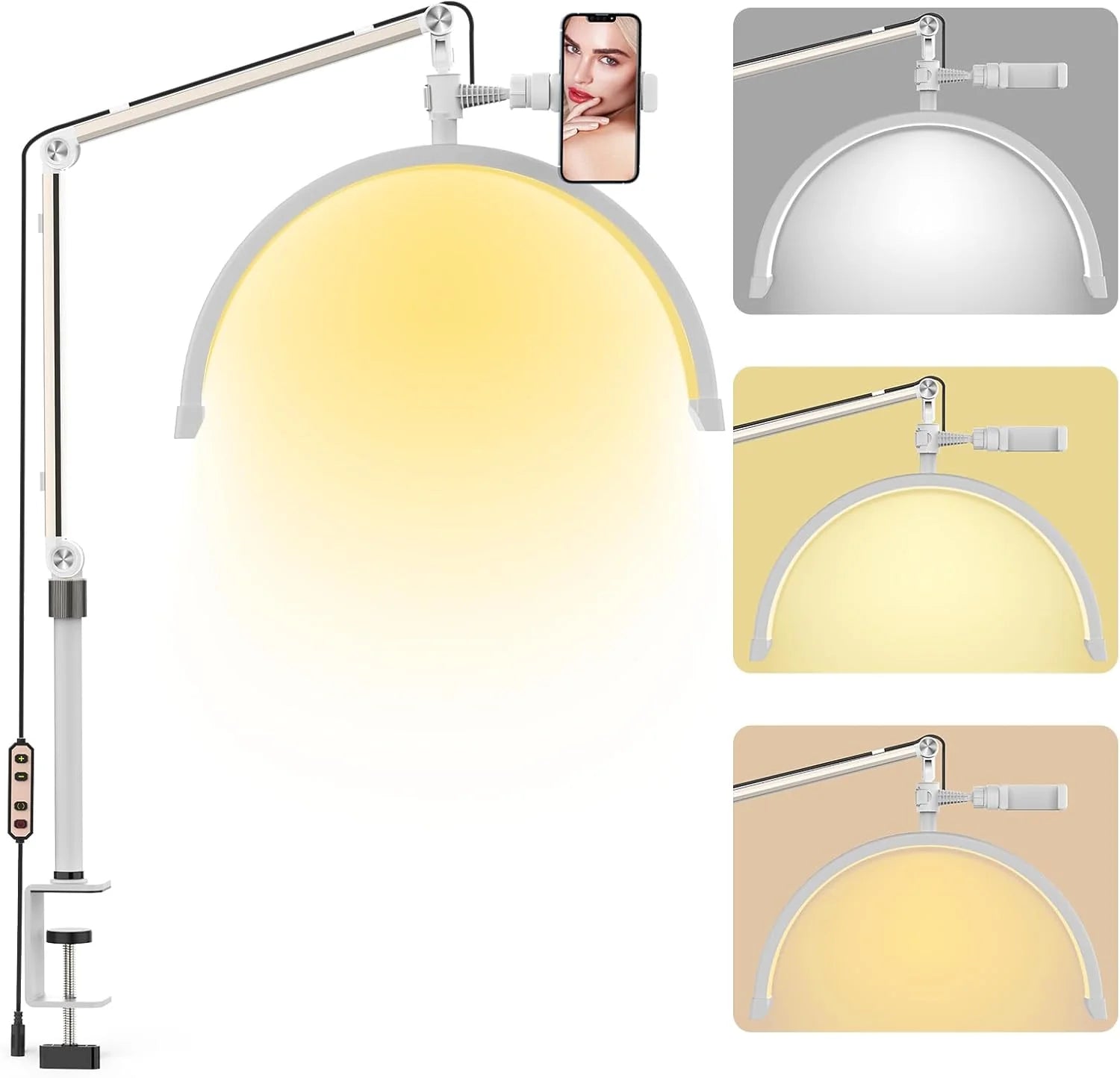 Lampa SEMILUNA Led , cu prindere de masa / pat - MOON LIGHT