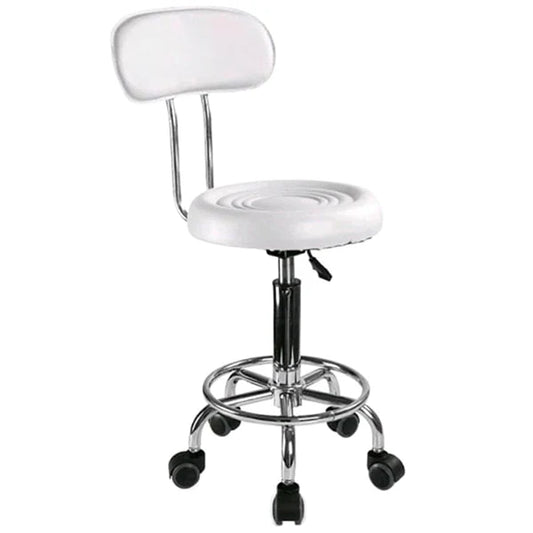 Scaun pentru salon cosmetica,manichiura/pedichiura cu roti ce ii permite sa se mobilizeze foare usor.