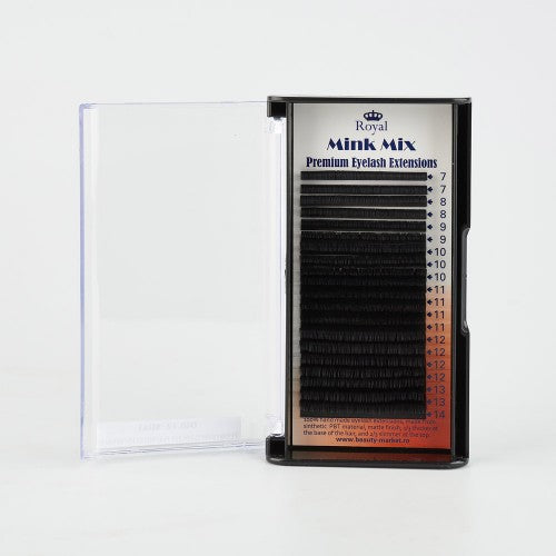 Extensii de gene Royal Mink Mix C007 - 20 rânduri